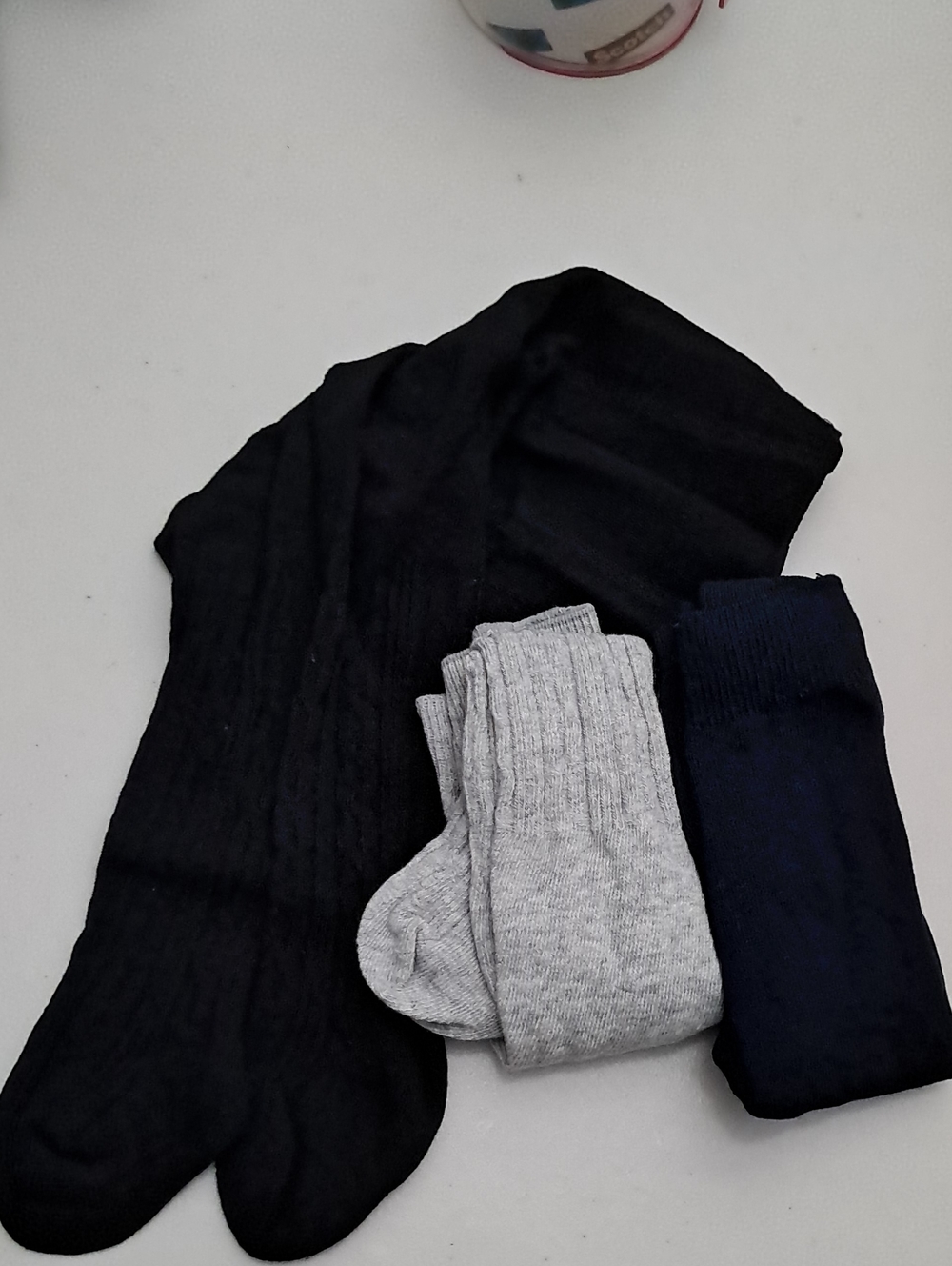 Baby 2 3-Packs Everyday Cableknit Tights - Black, Gray, Navy 0-6 Months
